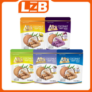 Thailand Aroi Coconut Crispy Rolls 80g SweetPurplePotato/Mango/Taro/Durian